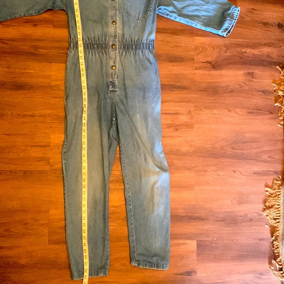 Vintage blue denim Jean jumpsuit romper 80’s 90’s Size XS or Size 2 or 4 RARE - Picture 8 of 13